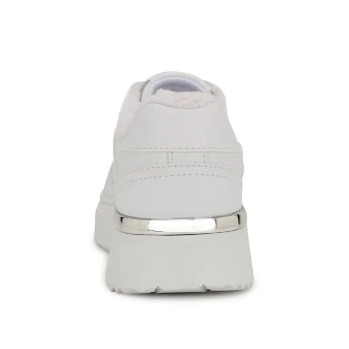 Nine West Flats Women Cuddly Laceup Sneakers White