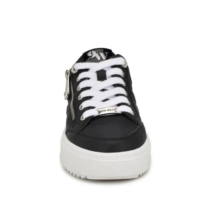 Nine West Flats Women Dulah LaceUp Platform Sneakers Black Nine West Flats Women Dulah LaceUp Platform Sneakers Black