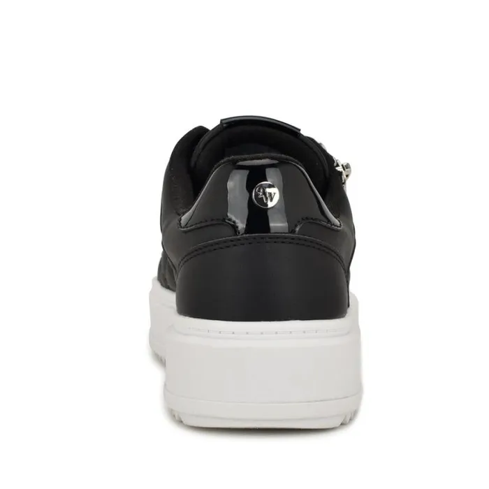 Nine West Flats Women Dulah LaceUp Platform Sneakers Black Nine West Flats Women Dulah LaceUp Platform Sneakers Black