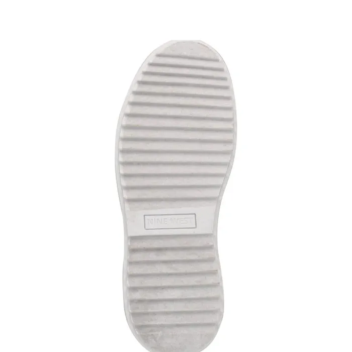 Nine West Flats Women Dulah LaceUp Platform Sneakers White