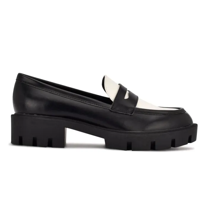 Nine West Flats Women Maibel SlipOn Loafers Jet Black