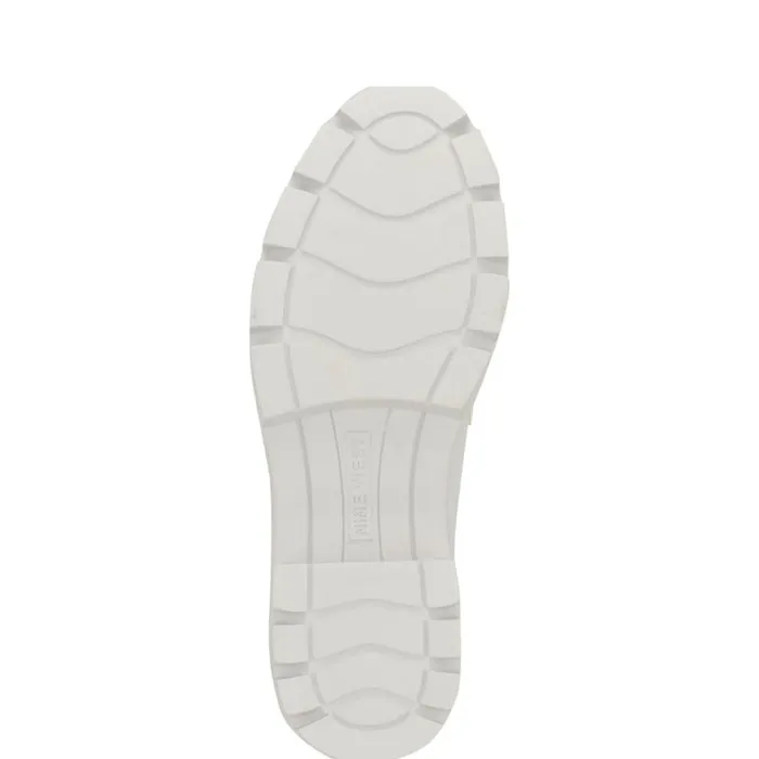 Nine West Flats Women Maibel SlipOn Loafers White Patent