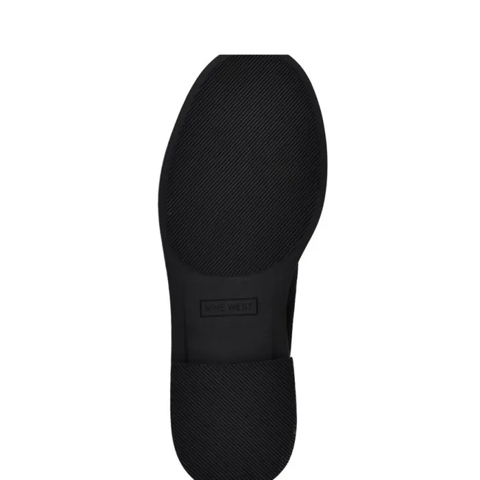 Nine West Flats Women Roker Casual Loafers Black Suede Nine West Flats Women Roker Casual Loafers Black Suede