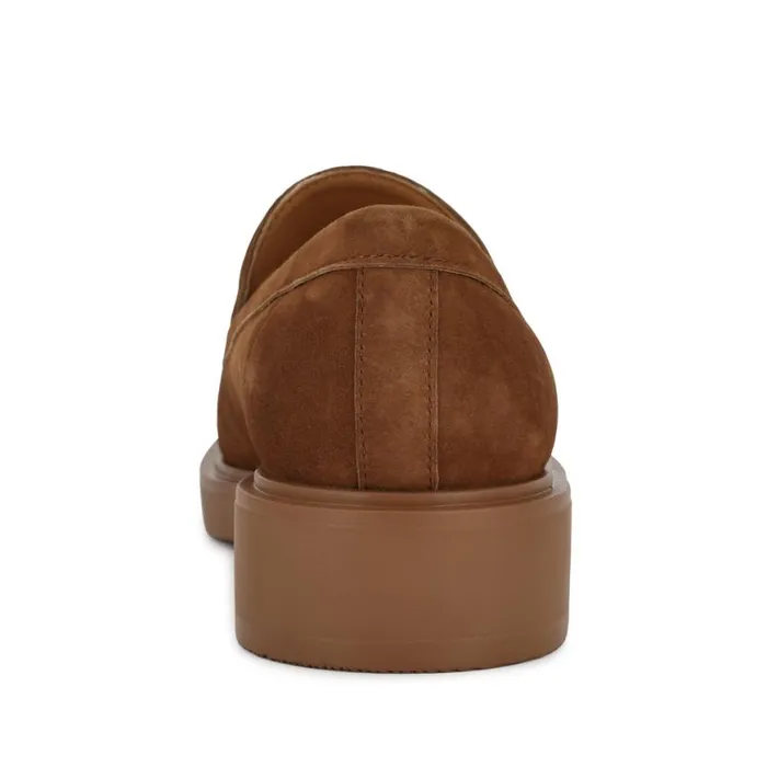 Nine West Flats Women Roker Casual Loafers Natural Suede Nine West Flats Women Roker Casual Loafers Natural Suede