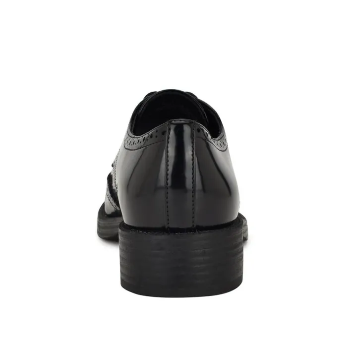 Nine West Flats Women Studey Oxford Loafers Black Patent Nine West Flats Women Studey Oxford Loafers Black Patent