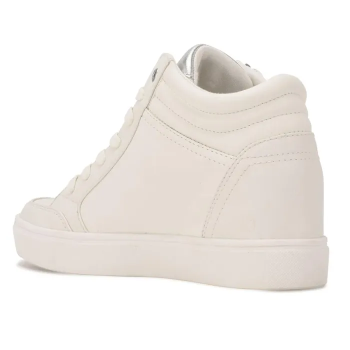 Nine West Flats Women Tons High Top Hidden Wedge Sneakers Whitesilver Nine West Flats Women Tons High Top Hidden Wedge Sneakers Whitesilver