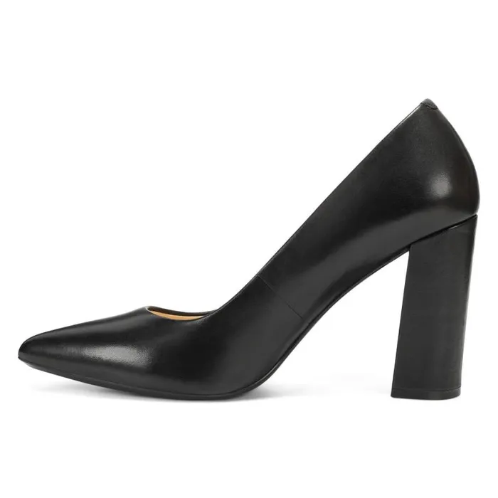 Nine West Heels Women Astoria 92159 Pumps Black Leather Nine West Heels Women Astoria 92159 Pumps Black Leather