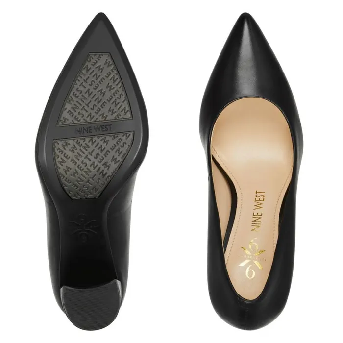 Nine West Heels Women Astoria 92159 Pumps Black Leather Nine West Heels Women Astoria 92159 Pumps Black Leather
