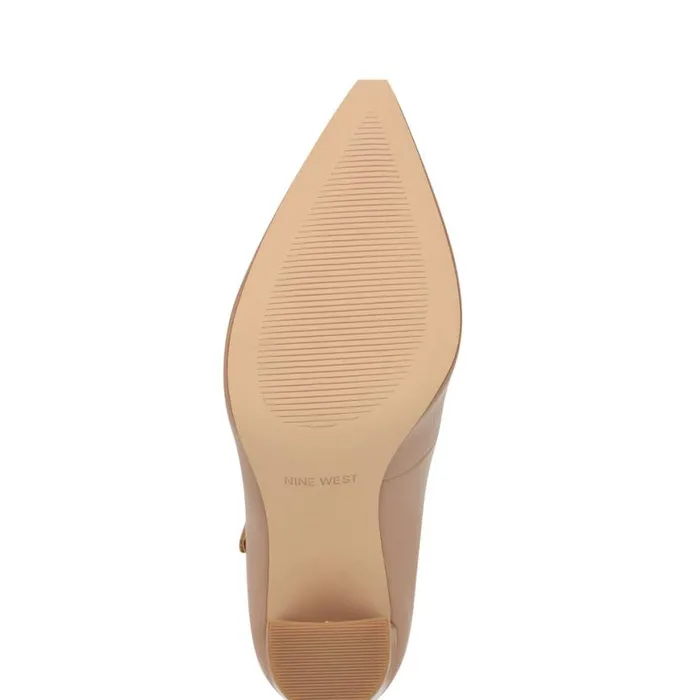 Nine West Heels Women Carlien Mary Jane Pumps Natural Patent Nine West Heels Women Carlien Mary Jane Pumps Natural Patent