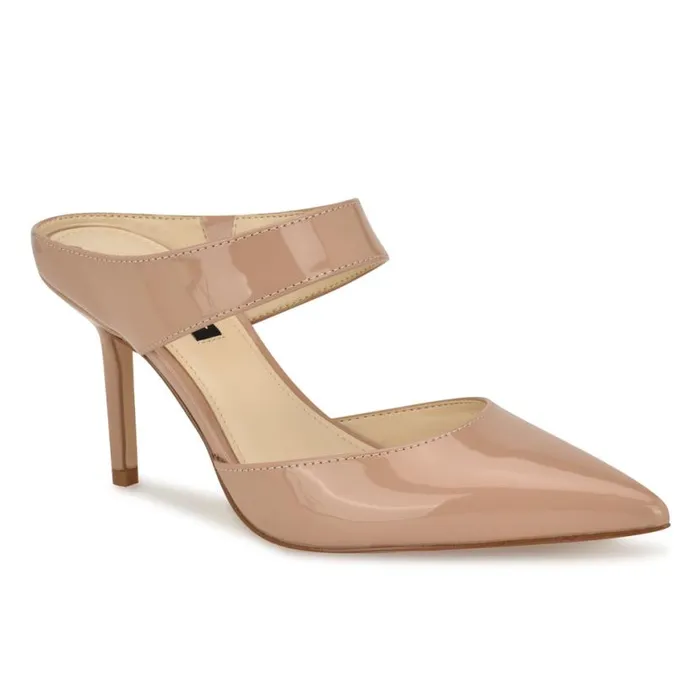 Nine West Heels Women Darian SlipOn Dress Pumps Natural Patent Nine West Heels Women Darian SlipOn Dress Pumps Natural Patent