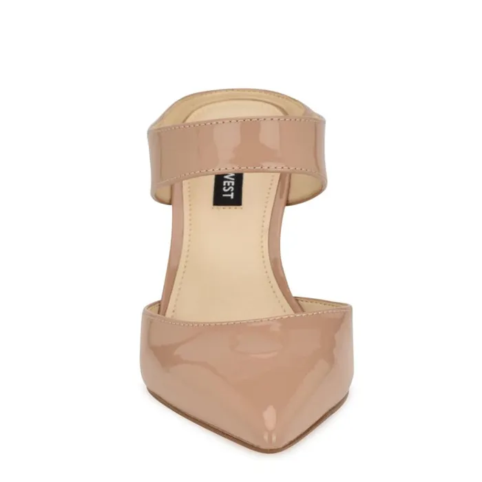 Nine West Heels Women Darian SlipOn Dress Pumps Natural Patent Nine West Heels Women Darian SlipOn Dress Pumps Natural Patent