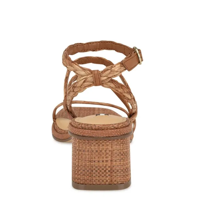 Nine West Heels Women Emolly Raffia Block Heel Sandals Brown Raffia Nine West Heels Women Emolly Raffia Block Heel Sandals Brown Raffia