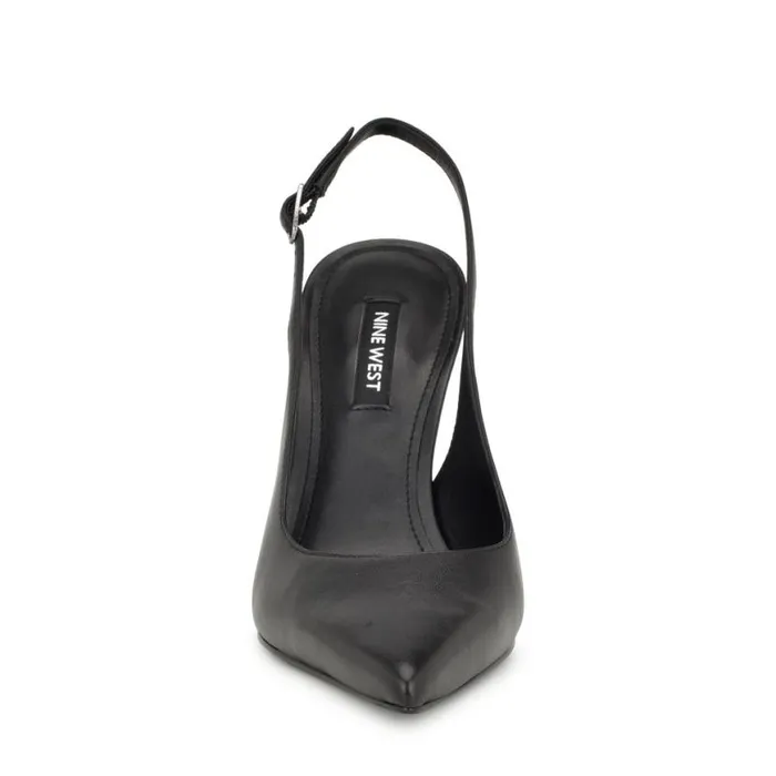 Nine West Heels Women Felina Pointy Toe Slingback Pumps Blackblack