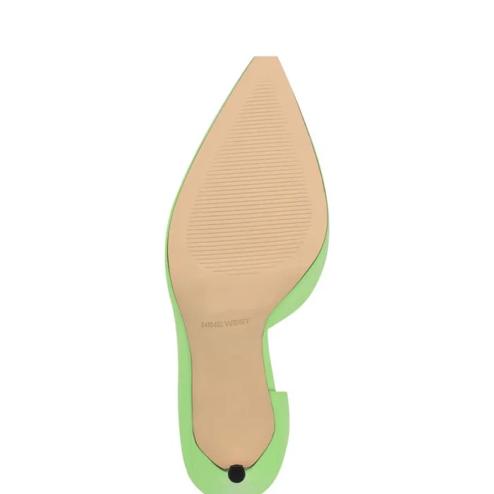 Nine West Heels Women Folowe D039Orsay Pointy Toe Pumps Bright Green