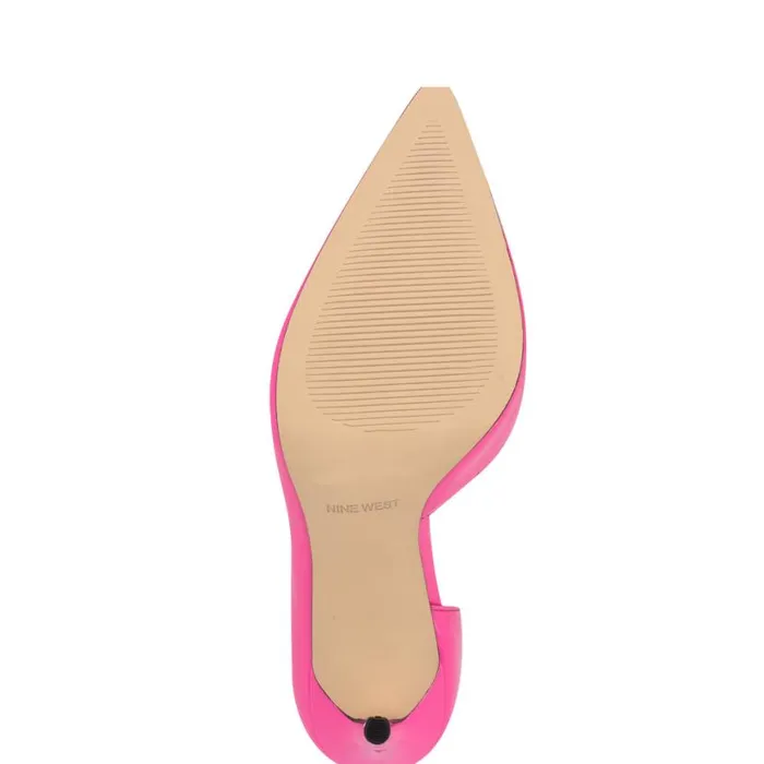 Nine West Heels Women Folowe D039Orsay Pointy Toe Pumps Bright Pink