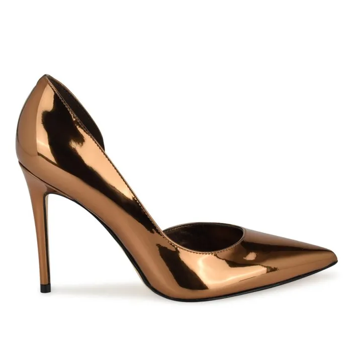 Nine West Heels Women Folowe D039Orsay Pointy Toe Pumps Bronze