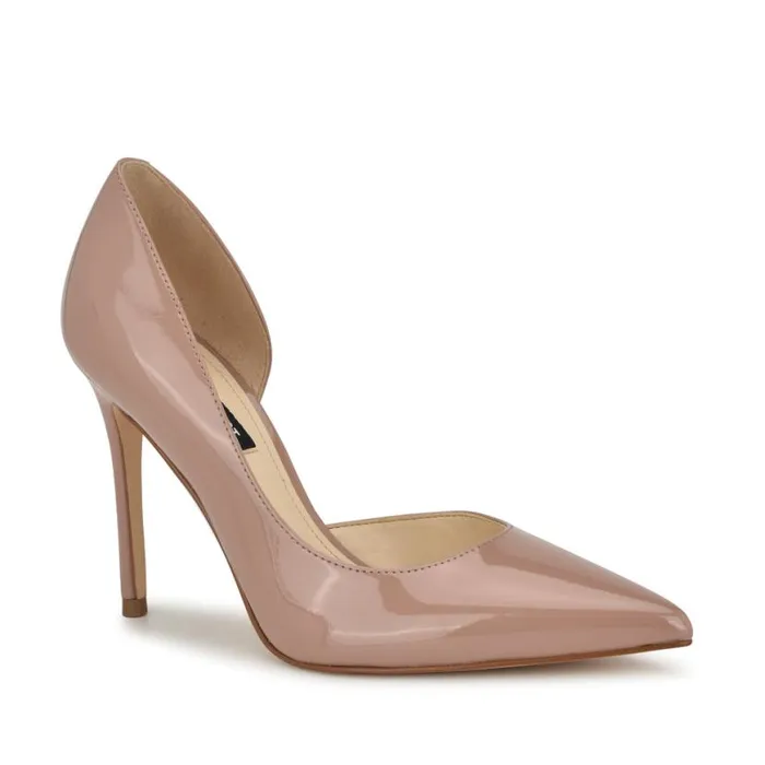Nine West Heels Women Folowe D039Orsay Pointy Toe Pumps Light Natural