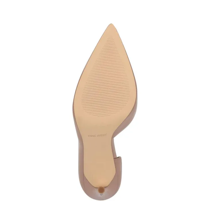 Nine West Heels Women Folowe D039Orsay Pointy Toe Pumps Light Natural