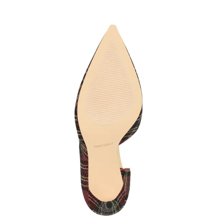 Nine West Heels Women Folowe D039Orsay Pointy Toe Pumps Red Plaid Nine West Heels Women Folowe D039Orsay Pointy Toe Pumps Red Plaid