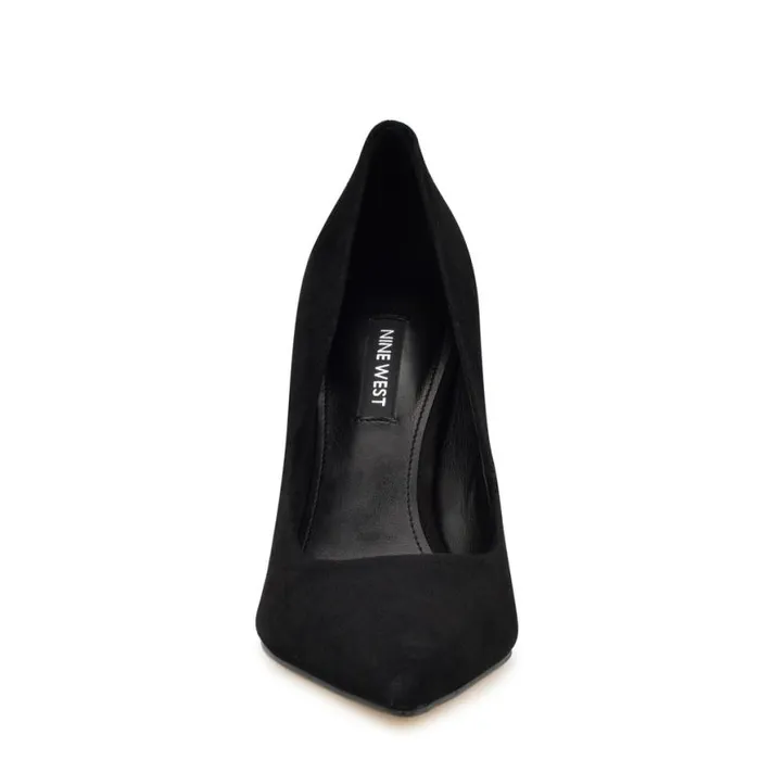 Nine West Heels Women Fresh Pointy Toe Pumps Black Suede Nine West Heels Women Fresh Pointy Toe Pumps Black Suede