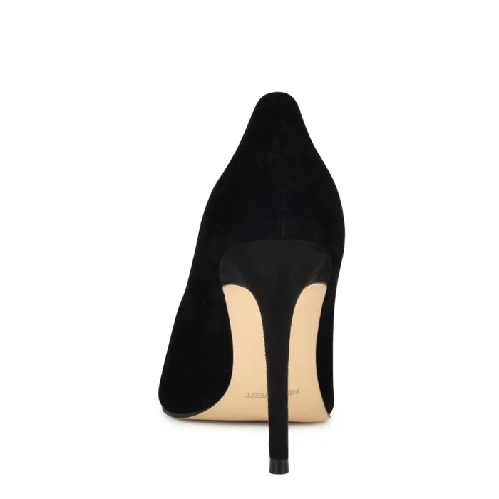 Nine West Heels Women Fresh Pointy Toe Pumps Black Suede Nine West Heels Women Fresh Pointy Toe Pumps Black Suede
