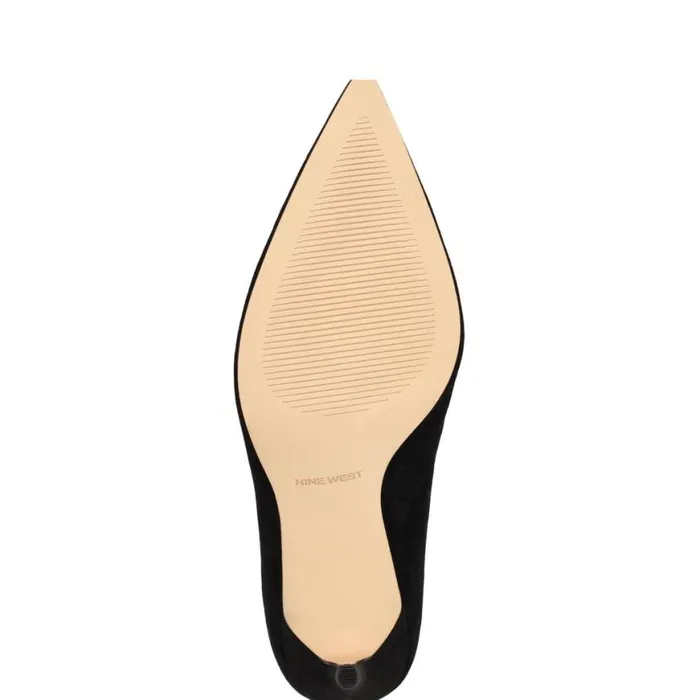 Nine West Heels Women Fresh Pointy Toe Pumps Black Suede Nine West Heels Women Fresh Pointy Toe Pumps Black Suede
