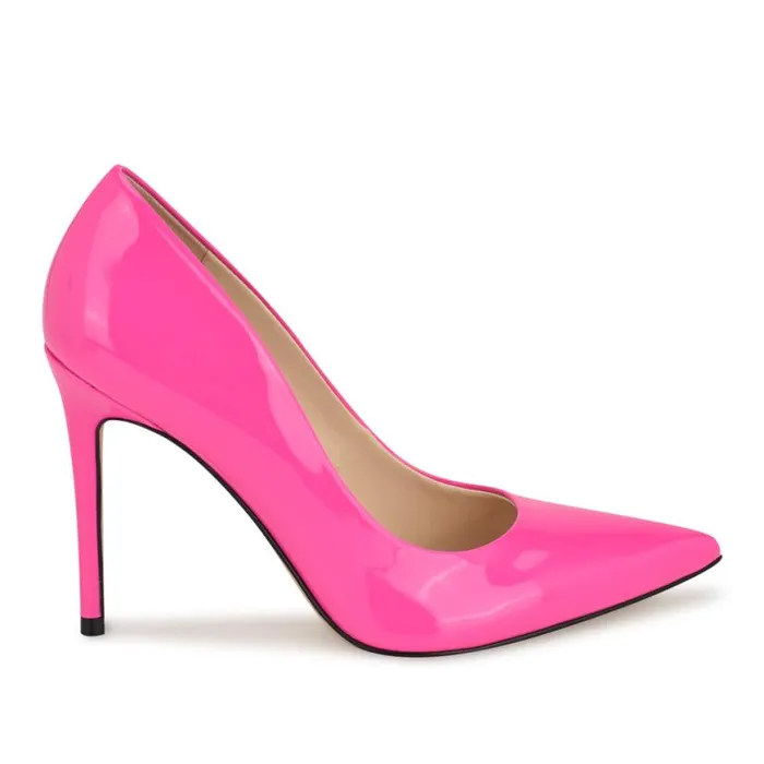 Nine West Heels Women Fresh Pointy Toe Pumps Bright Pink