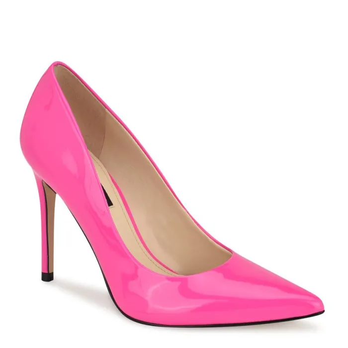Nine West Heels Women Fresh Pointy Toe Pumps Bright Pink Nine West Heels Women Fresh Pointy Toe Pumps Bright Pink