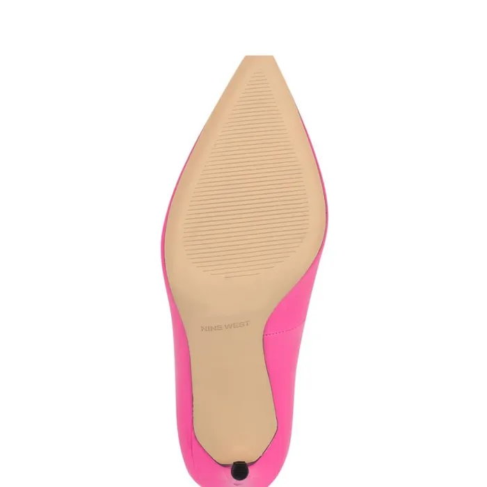 Nine West Heels Women Fresh Pointy Toe Pumps Bright Pink Nine West Heels Women Fresh Pointy Toe Pumps Bright Pink