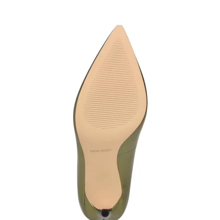 Nine West Heels Women Fresh Pointy Toe Pumps Green Mirror Patent Nine West Heels Women Fresh Pointy Toe Pumps Green Mirror Patent