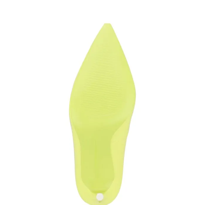 Nine West Heels Women Fresh Pointy Toe Pumps Neon Yellow Patent