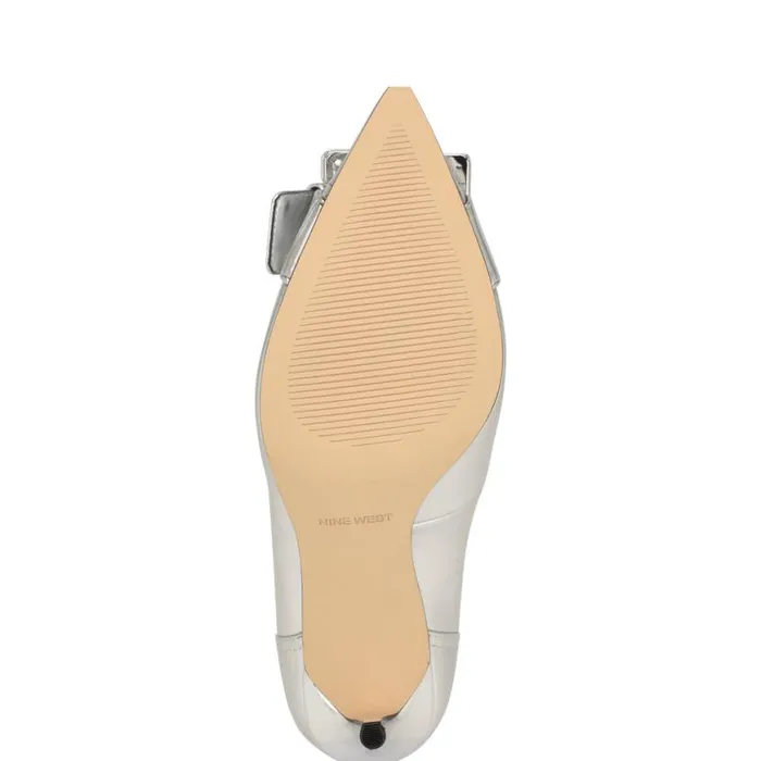 Nine West Heels Women Fulu Embellished Dress Pumps Silver Nine West Heels Women Fulu Embellished Dress Pumps Silver