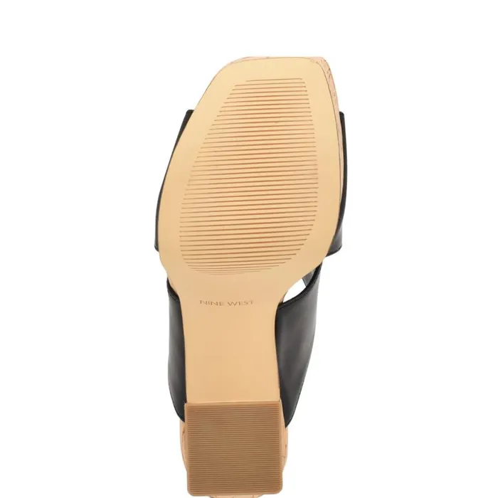 Nine West Heels Women Girlz Platform Sandals Black Natural Nine West Heels Women Girlz Platform Sandals Black Natural