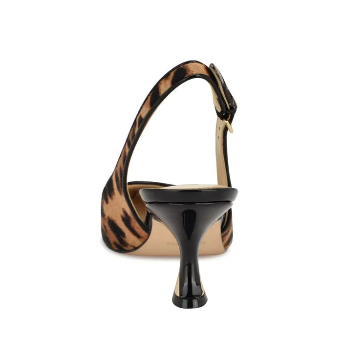 Nine West Heels Women Jannit Pointy Toe Slingback Pumps Leopard Nine West Heels Women Jannit Pointy Toe Slingback Pumps Leopard