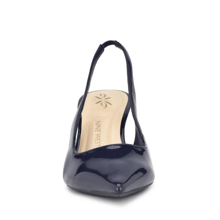 Nine West Heels Women Kately 92159 Slingback Pumps Dark Blue Nine West Heels Women Kately 92159 Slingback Pumps Dark Blue