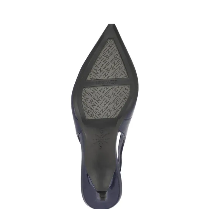 Nine West Heels Women Kately 92159 Slingback Pumps Dark Blue Nine West Heels Women Kately 92159 Slingback Pumps Dark Blue