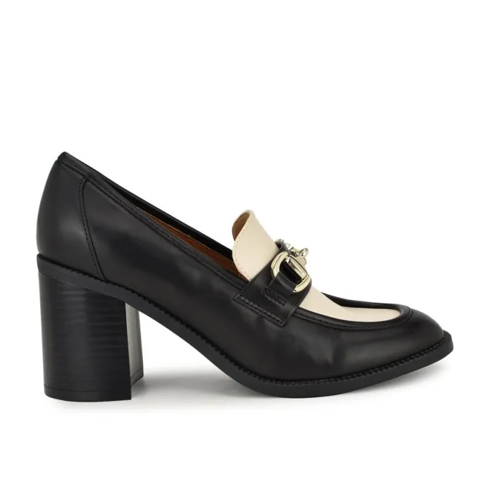 Nine West Heels Women Koolo Casual Moc Loafers Blackwhite