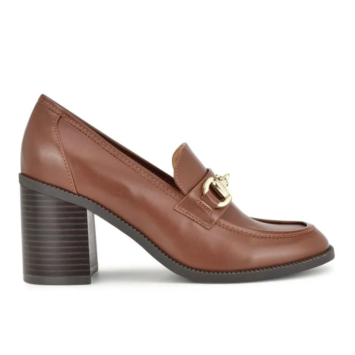 Nine West Heels Women Koolo Casual Moc Loafers Medium Brown