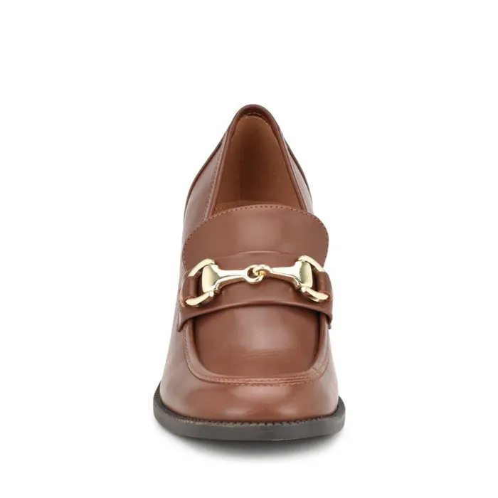 Nine West Heels Women Koolo Casual Moc Loafers Medium Brown