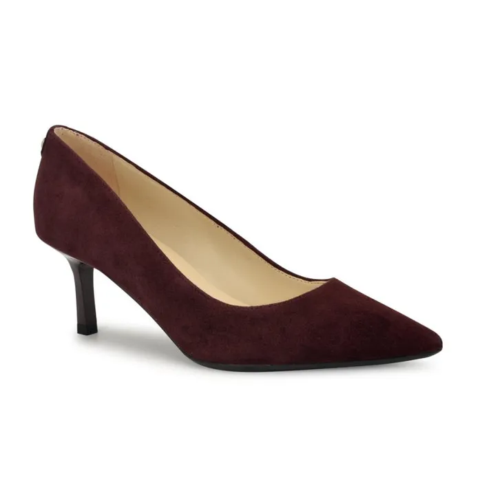 Nine West Heels Women Kuna 92159 Pointy Toe Pumps Dark Red Suede Nine West Heels Women Kuna 92159 Pointy Toe Pumps Dark Red Suede