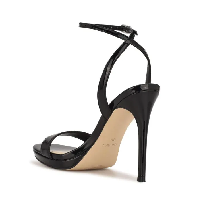 Nine West Heels Women Loola Ankle Strap Sandals Black Nine West Heels Women Loola Ankle Strap Sandals Black
