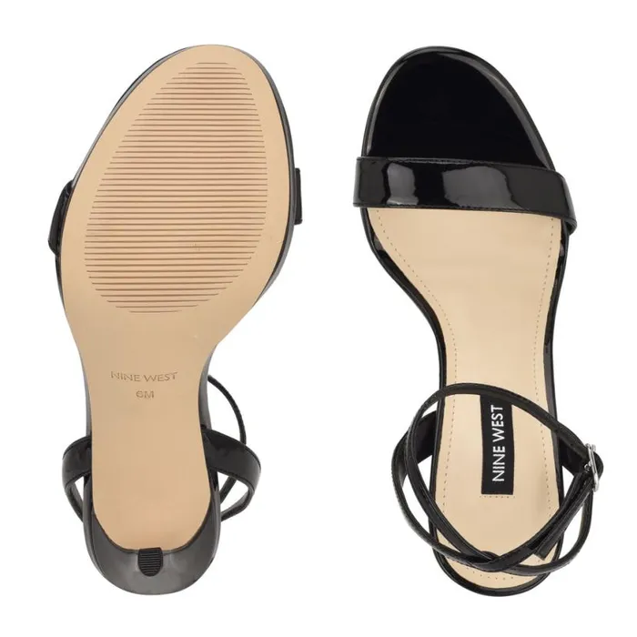 Nine West Heels Women Loola Ankle Strap Sandals Black Nine West Heels Women Loola Ankle Strap Sandals Black