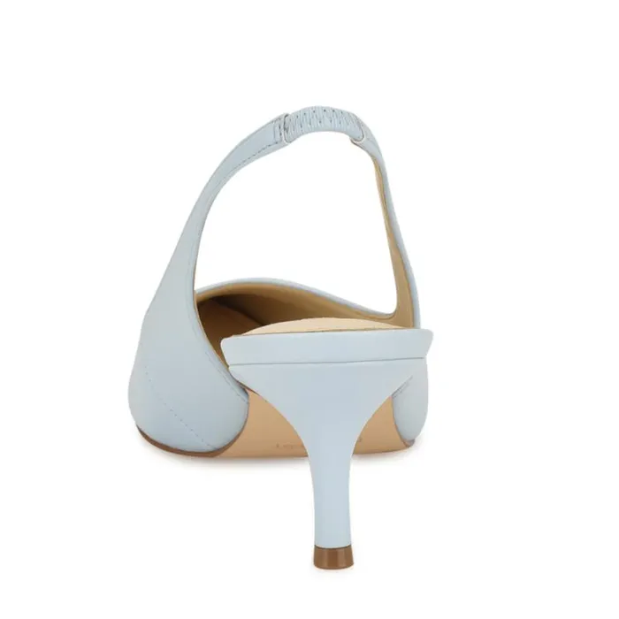 Nine West Heels Women Nataly Slingback Pumps Medium Blue Nine West Heels Women Nataly Slingback Pumps Medium Blue