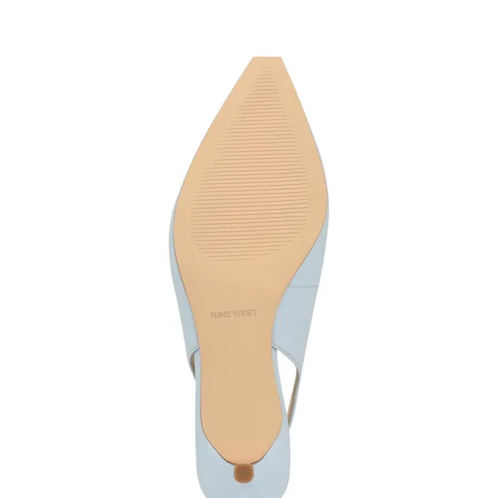 Nine West Heels Women Nataly Slingback Pumps Medium Blue Nine West Heels Women Nataly Slingback Pumps Medium Blue