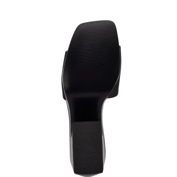 Nine West Heels Women Oklee Platform Slide Sandals Black Nine West Heels Women Oklee Platform Slide Sandals Black