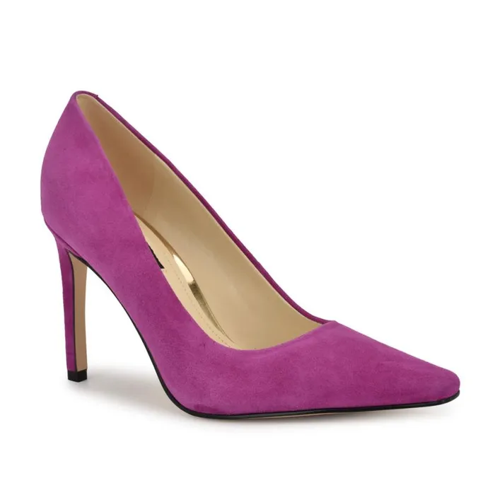 Nine West Heels Women Oraye Dress Pumps Magenta Suede Nine West Heels Women Oraye Dress Pumps Magenta Suede