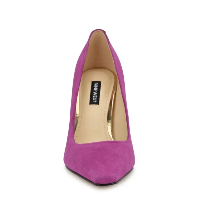 Nine West Heels Women Oraye Dress Pumps Magenta Suede Nine West Heels Women Oraye Dress Pumps Magenta Suede
