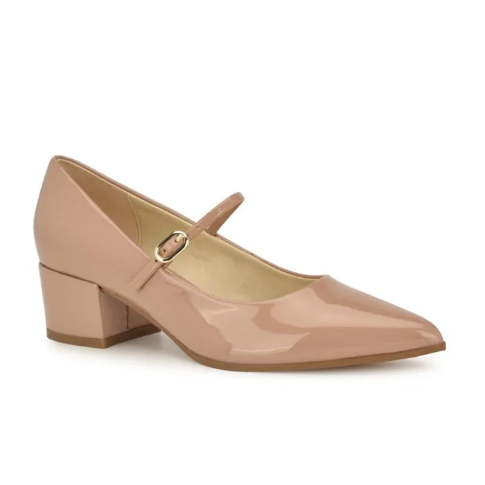 Nine West Heels Women Prix Mary Jane Pumps Nude Patent Nine West Heels Women Prix Mary Jane Pumps Nude Patent
