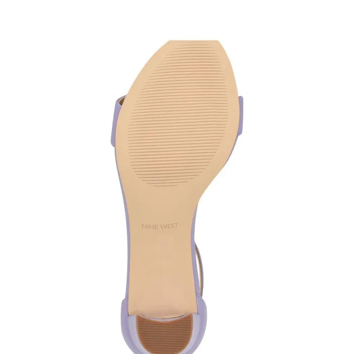 Nine West Heels Women Pruce Ankle Strap Block Heel Sandals Lilac Nine West Heels Women Pruce Ankle Strap Block Heel Sandals Lilac