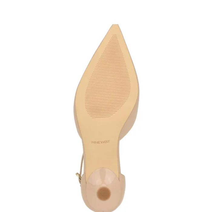 Nine West Heels Women Racha Ankle Strap Pumps Barely Nude Nine West Heels Women Racha Ankle Strap Pumps Barely Nude